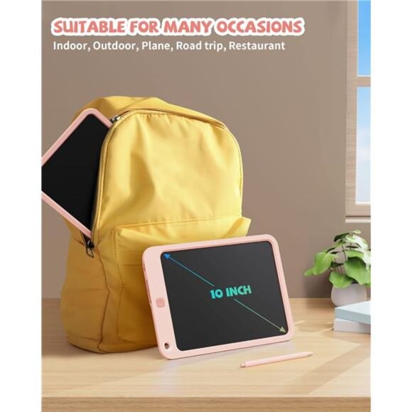 LCD Writing Tablet 10Inch,Toys for 3 4 5 6 7 8 9 10 Year Old Boys Girls,Colorful - Picture 6 of 7